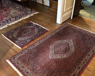 Bidjar area rugs  
Small- (2.5’x3’1”)
Medium-  (6’4”x3’8”)