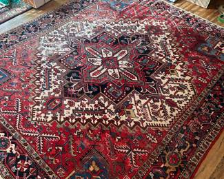Heriz area rug 9.75"x8.3"