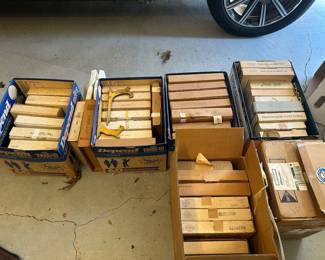 We have 50 boxes of porcelain plates