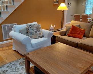 Crate and Barrel coffee table 