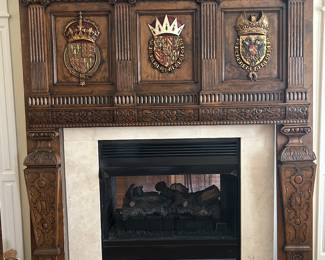 Fabulous antique English mantle