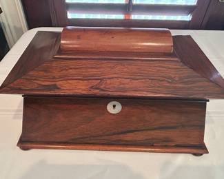 Rosewood teacaddy