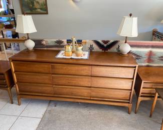 Lane dresser with matching side tables.