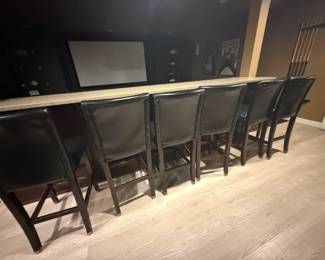 6 BAR CHAIRS 4 AVAILABLE NOW AND 2 AFTER STAGING