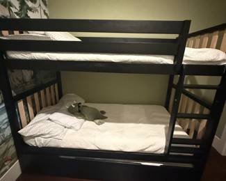 TWIN OVER TWIN TRUNDEL BUNK BED