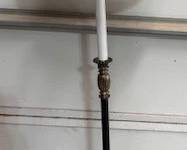 Floor lamp. Works.  https://modestlambestatesales.hibid.com/