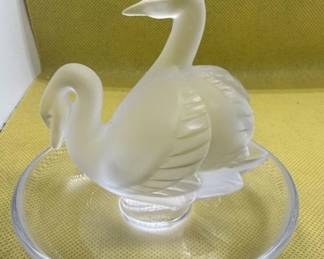 Lalique swans. https://modestlambestatesales.hibid.com/