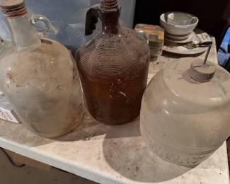 Pyrex gallon jug. Embossed. Fly trap jar. 1913. https://modestlambestatesales.hibid.com/