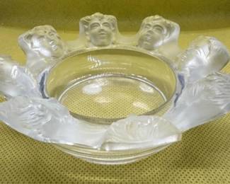 Lalique crystal St Nicholas ashtray. https://modestlambestatesales.hibid.com/