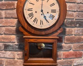 Antique Wall Clock with Key