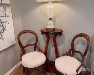 Antique wooden chairs