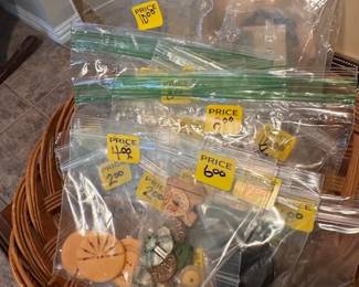 all kinds of unique and rare buttons