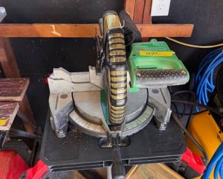 Hitachi 10 inch Chop Saw on stand