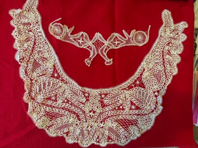Handmade lace collars