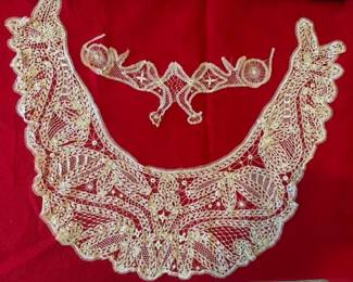 Handmade lace collars