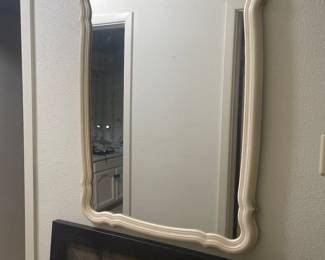 several vintage painted mirrors 