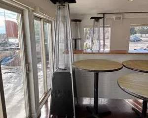 Lot of 2 NUU GARDEN Pyramid Patio Heaters | Outdoor Gas Heaters | Commercial Grade