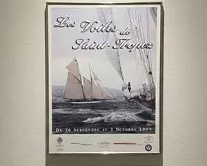 “Les Voiles de Saint-Tropez” Framed Sailing Poster – 1999 French Nautical Regatta Art Print