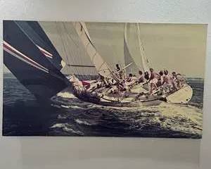 Vintage Large Sailing Photograph by Stanley Rosenfeld – Signed, 7’ W x 4’ H