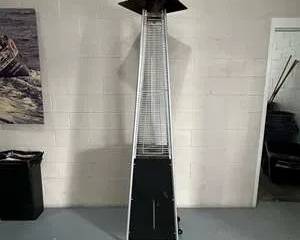 Outdoor Propane Patio Heater – Pyramid Style with Glass Flame Tube