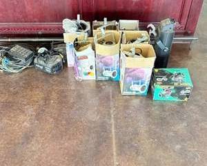 Stage Lighting Lot Par Can Fixtures Chauvet Scorpion LGX Laser Cables Controllers 16 Channel Snake