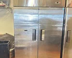 Avos Stainless Steel Commercial Double Door Reach-In Refrigerator, Model MBF8005
