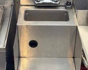 Commercial Stainless Steel Hand Wash Sink w/ Faucet & Drain