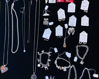 Sterling Silver Jewelry - 2 pcs. 14K - Note: Jewelry is not kept at house before of after sale hours.