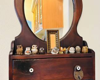 Antique Vanity / Shaving Mirror