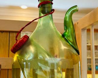 Mid Century Italian Hand Blown Wine Decanter