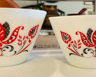 Fire King Modern Tulips - 2 pc. Set