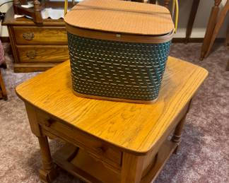 Accent Table - Vintage Picnic Basket