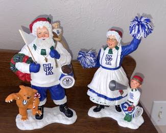 Danberry Mint University Of Kentucky Mr & Mrs Claus!