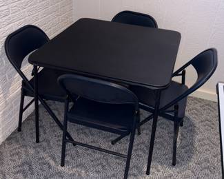 Samsonite Card Table & 4 Chairs #19041!
