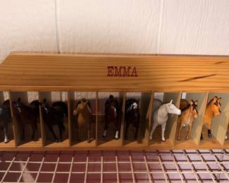 Wood Stable & Horses “Emma”!
