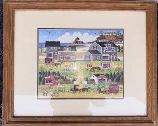 Charles Wysocki Framed & Matted Print!

