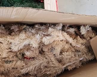 Vintage White Christmas Tree