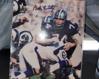 Signed Bob Lilly 74 Cowboys