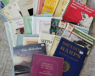 Piano Harp Music Books