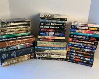 Arthur C Clark, Robert Heinlein, Spider Robinson Books