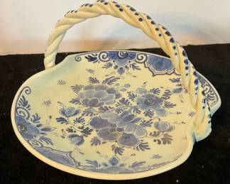 Hand Painted Basket from Holland