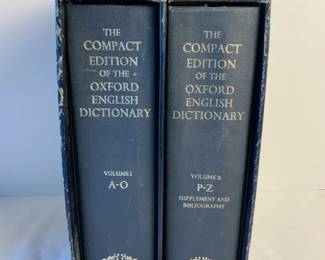 Compact Edition of The Oxford English Dictionary