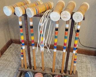 Vintage Croquet Set
