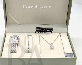 WOMENS WATCH BRACELET AND NECKLACE