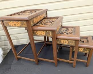 ORIENTAL NESTING TABLES 