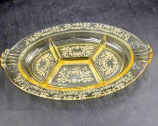 YELLOW DEPRESSION GLASS 