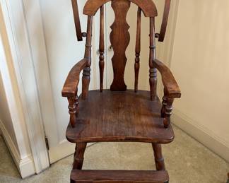 Antique Wooden High Chair
