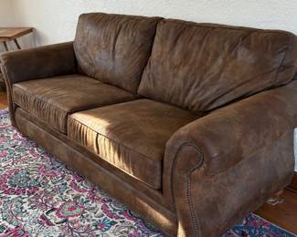 Broyhill Brown Microfiber Sofa