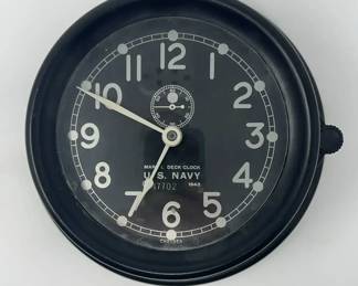navy clock