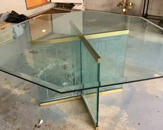 designed glass table